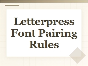 Perfect Pairings for Large Format Letterpress